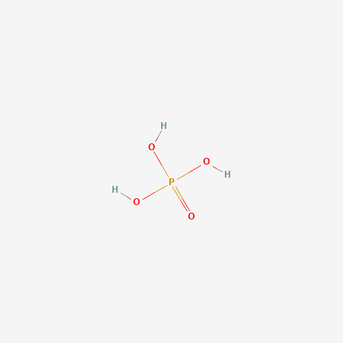 Chemical structure of Phosphoric acid, from PubChem compound 1004