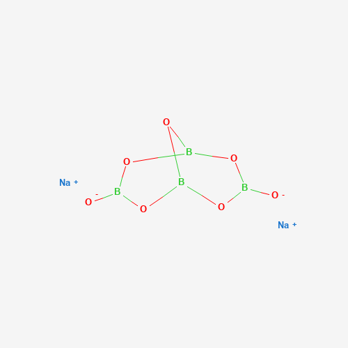 Chemical structure of Sodium tetraborate (borax), from PubChem compound 10219853