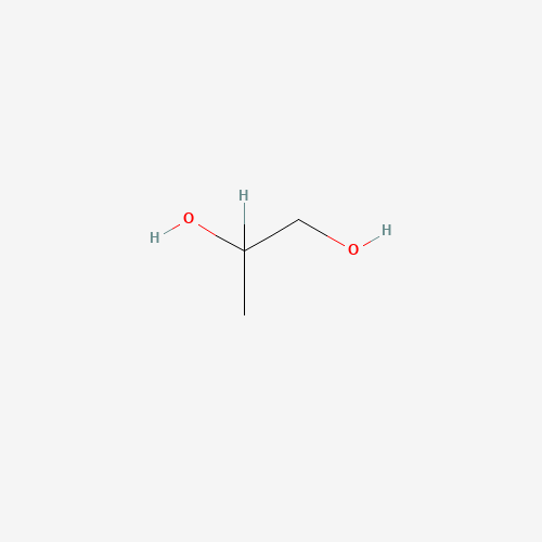Chemical structure of Propylene glycol, from PubChem compound 1030