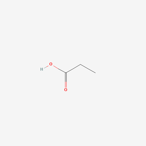 Chemical structure of Propionic acid, from PubChem compound 1032