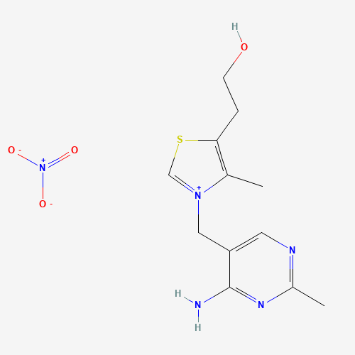 Chemical structure of Thiamine mononitrate, from PubChem compound 10762