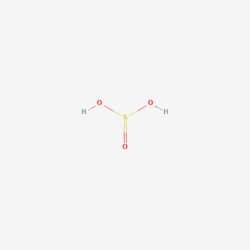 Chemical structure of Sulfurous acid, from PubChem compound 1100
