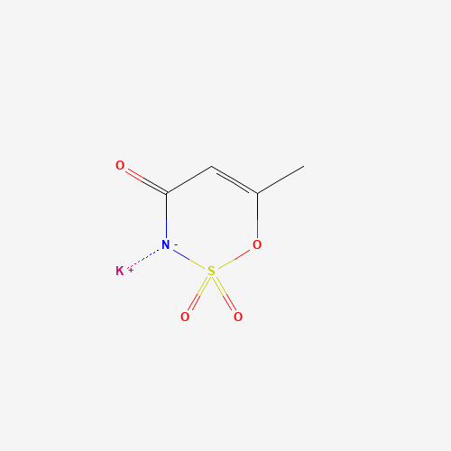 Chemical structure of Acesulfame potassium, from PubChem compound 11074431