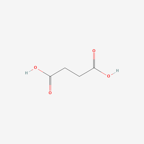 Chemical structure of Succinic acid, from PubChem compound 1110