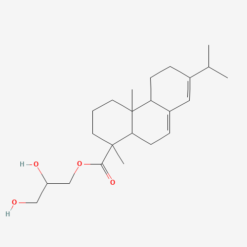 Chemical structure of Glycerol ester of wood rosin, from PubChem compound 11100884