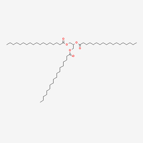 Chemical structure of Glyceryl tristearate, from PubChem compound 11146