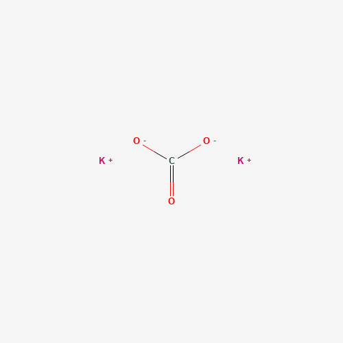 Chemical structure of Potassium carbonate, from PubChem compound 11430