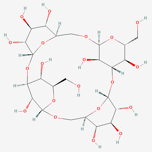 Chemical structure of Cyclotetraglucose, from PubChem compound 11686063