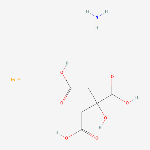 Chemical structure of Ferric ammonium citrate, from PubChem compound 118984355