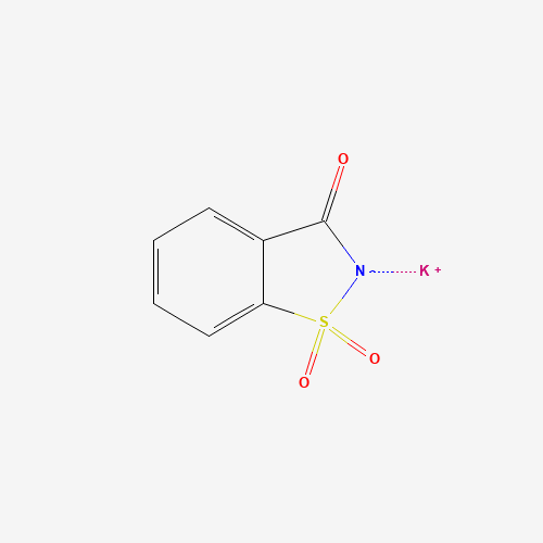 Chemical structure of Potassium saccharin, from PubChem compound 12193862