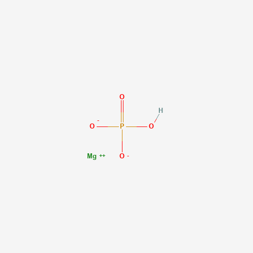 Chemical structure of Magnesium hydrogen phosphate, from PubChem compound 123955