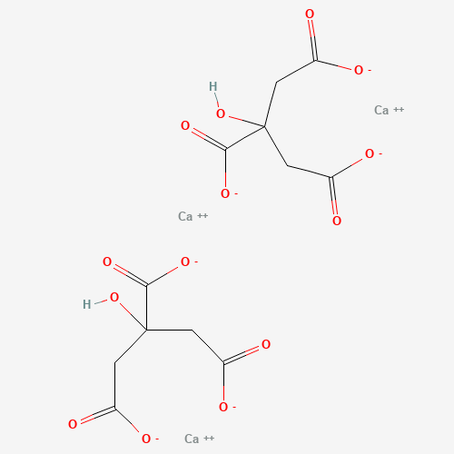 Chemical structure of Calcium citrate, from PubChem compound 13136