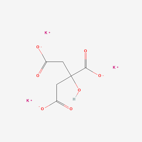 Chemical structure of Tripotassium citrate, from PubChem compound 13344