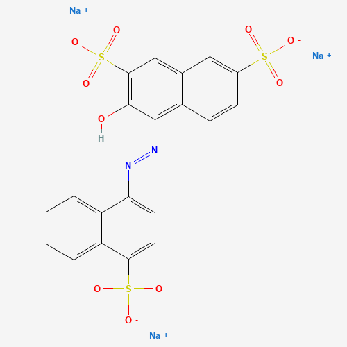 Chemical structure of Amaranth, from PubChem compound 13506