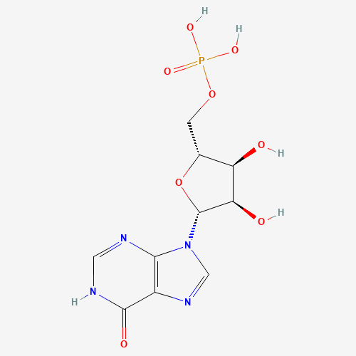 Chemical structure of Inosinic acid, 5'-, from PubChem compound 135398640