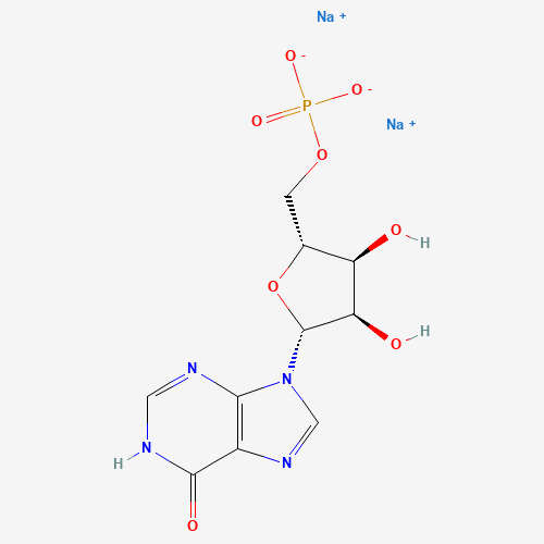 Chemical structure of Disodium inosinate, from PubChem compound 135414245