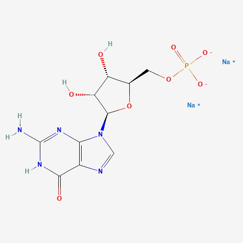 Chemical structure of Disodium guanylate, from PubChem compound 135414246