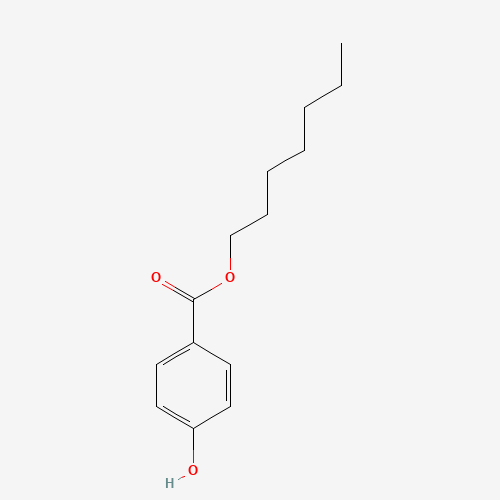 Chemical structure of Heptylparaben, from PubChem compound 14138