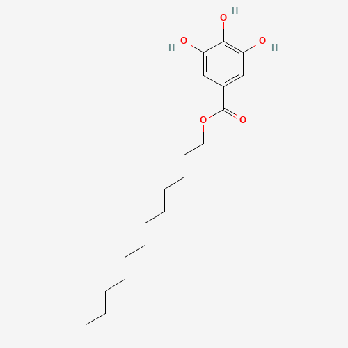 Chemical structure of Dodecyl gallate, from PubChem compound 14425
