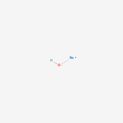 Chemical structure of Sodium hydroxide, from PubChem compound 14798