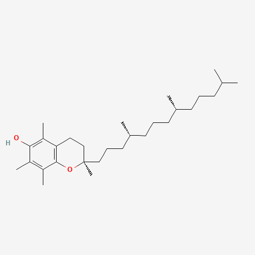Chemical structure of Alpha-tocopherol, from PubChem compound 14985