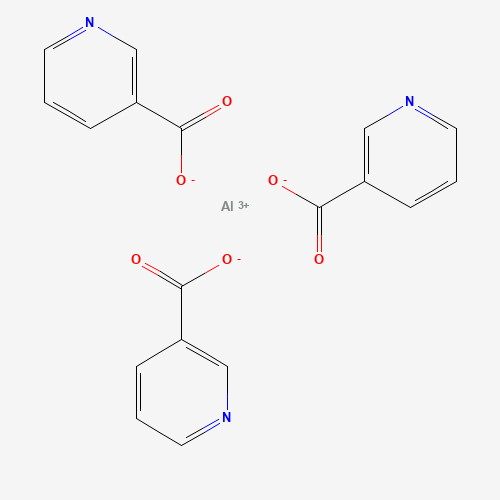 Chemical structure of Aluminum nicotinate, from PubChem compound 16098