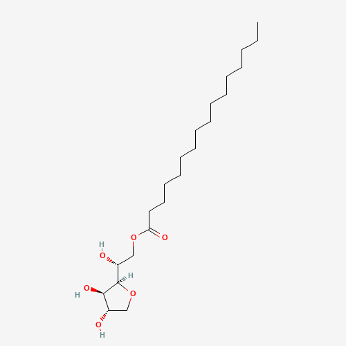 Chemical structure of Sorbitan monopalmitate, from PubChem compound 16212480