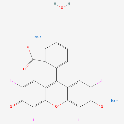 Chemical structure of FD&C Red No. 3, from PubChem compound 166534