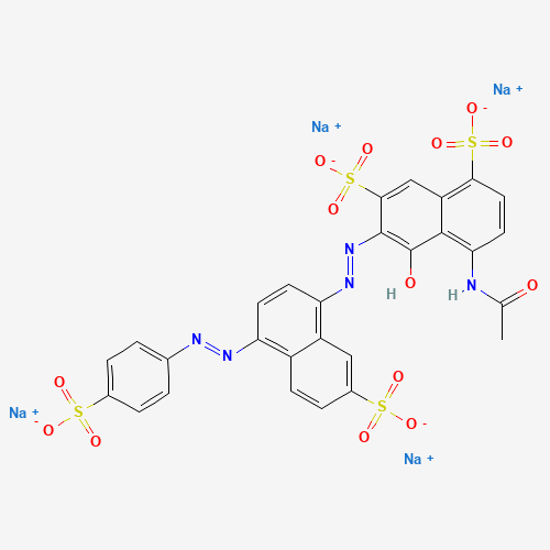 Chemical structure of Brilliant black (Black PN), from PubChem compound 17293