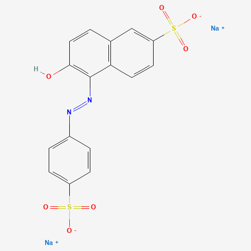 Chemical structure of FD&C Yellow No. 6, from PubChem compound 17730