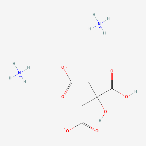 Chemical structure of Ammonium citrate, dibasic, from PubChem compound 18171