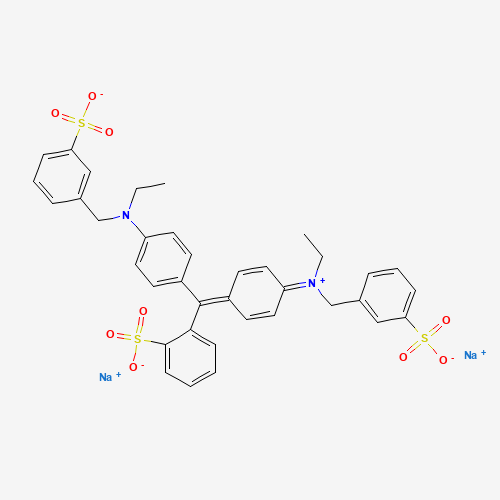 Chemical structure of FD&C Blue No. 1, from PubChem compound 19700