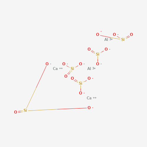 Chemical structure of Calcium aluminium silicate, from PubChem compound 21881395