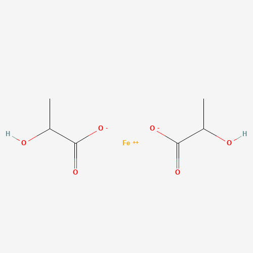 Chemical structure of Ferrous lactate, from PubChem compound 22197