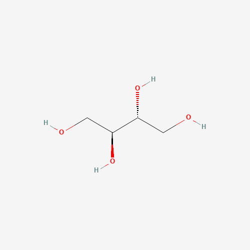 Chemical structure of Erythritol, from PubChem compound 222285