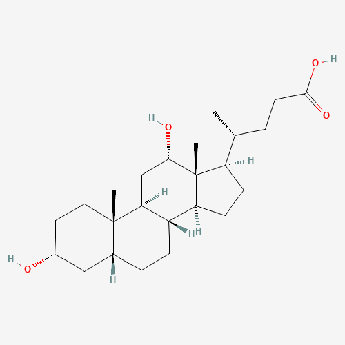 Chemical structure of Desoxycholic acid, from PubChem compound 222528