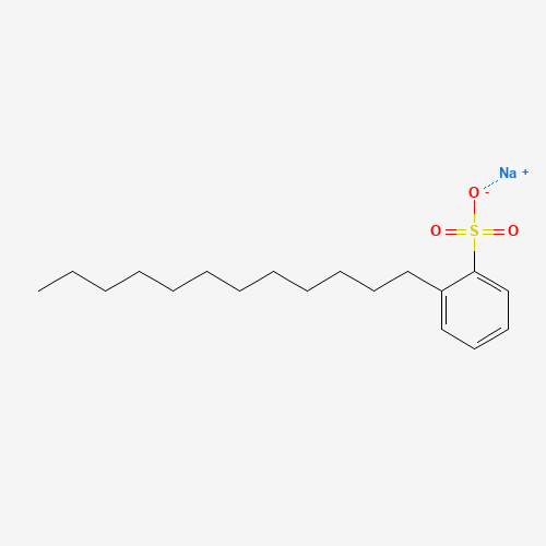 Chemical structure of Sodium dodecylbenzenesulfonate, from PubChem compound 23662403