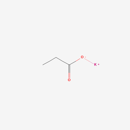Chemical structure of Potassium propionate, from PubChem compound 23663619