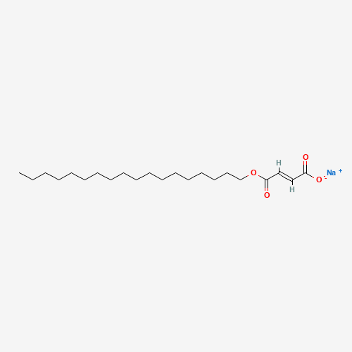 Chemical structure of Sodium stearyl fumarate, from PubChem compound 23665634