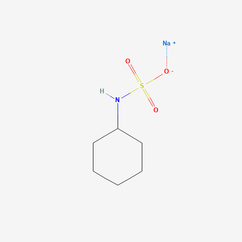 Chemical structure of Sodium cyclamate, from PubChem compound 23665706