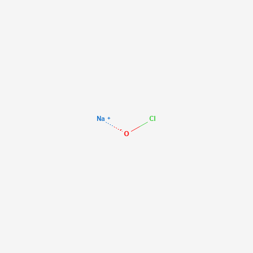 Chemical structure of Sodium hypochlorite, from PubChem compound 23665760