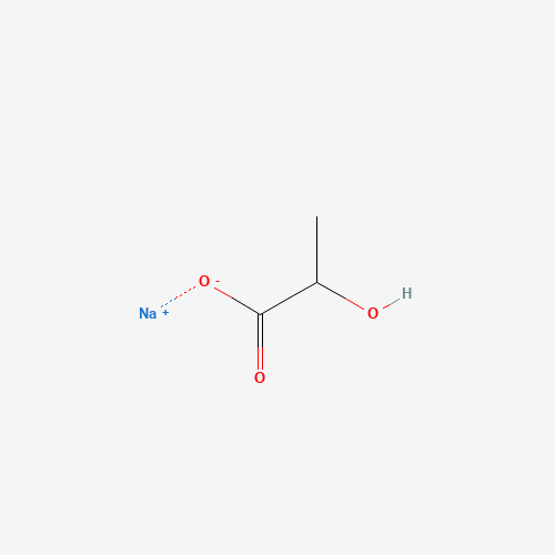 Chemical structure of Sodium lactate, from PubChem compound 23666456