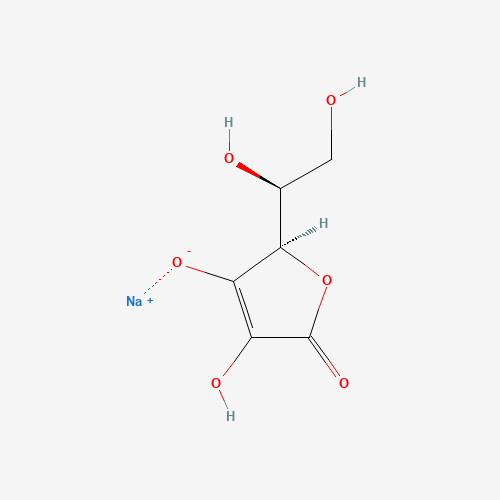 Chemical structure of Sodium ascorbate, from PubChem compound 23667548