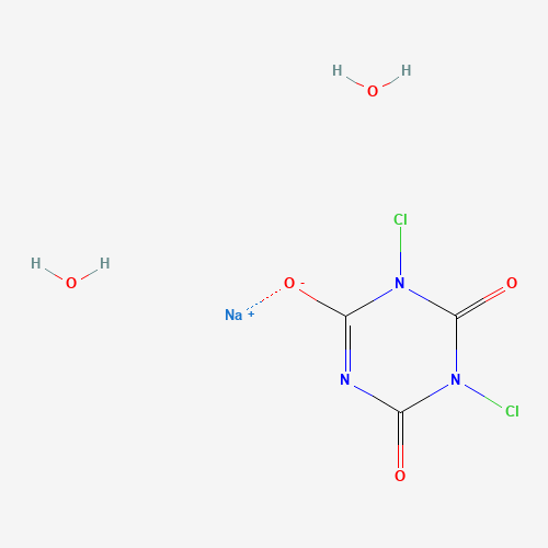 Chemical structure of Sodium dichloroisocyanurate, from PubChem compound 23667638