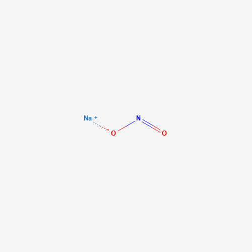 Chemical structure of Sodium nitrite, from PubChem compound 23668193