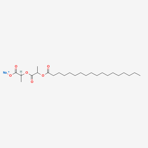 Chemical structure of Sodium stearoyl lactylate, from PubChem compound 23671849