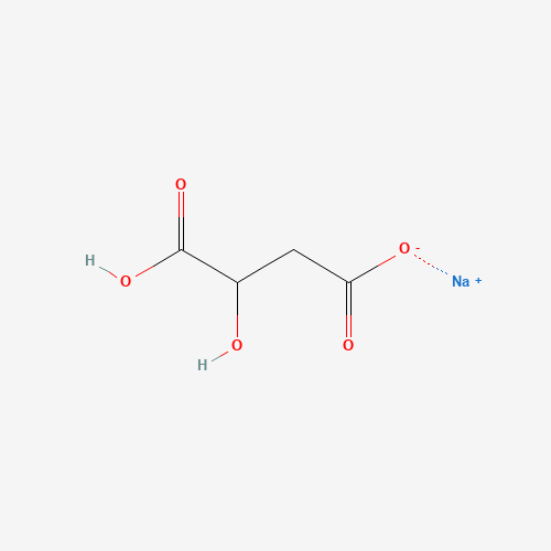 Chemical structure of Sodium hydrogen DL-malate, from PubChem compound 23678821