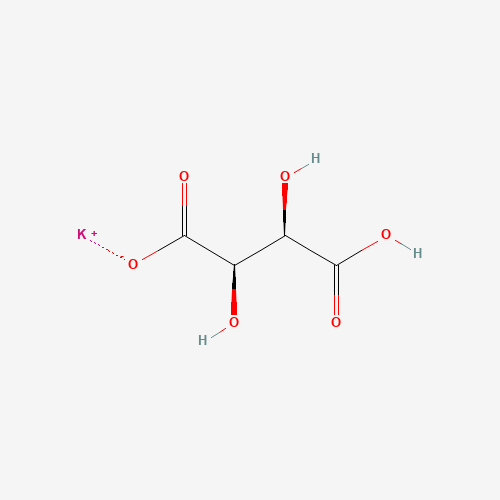 Chemical structure of Potassium acid tartrate, from PubChem compound 23681127