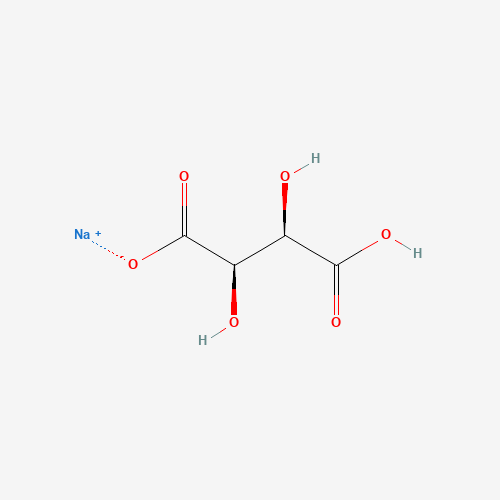 Chemical structure of Sodium acid tartrate, from PubChem compound 23684900