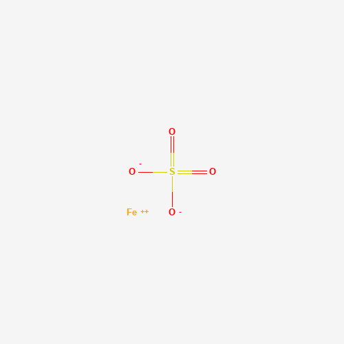Chemical structure of Ferrous sulfate, from PubChem compound 24393